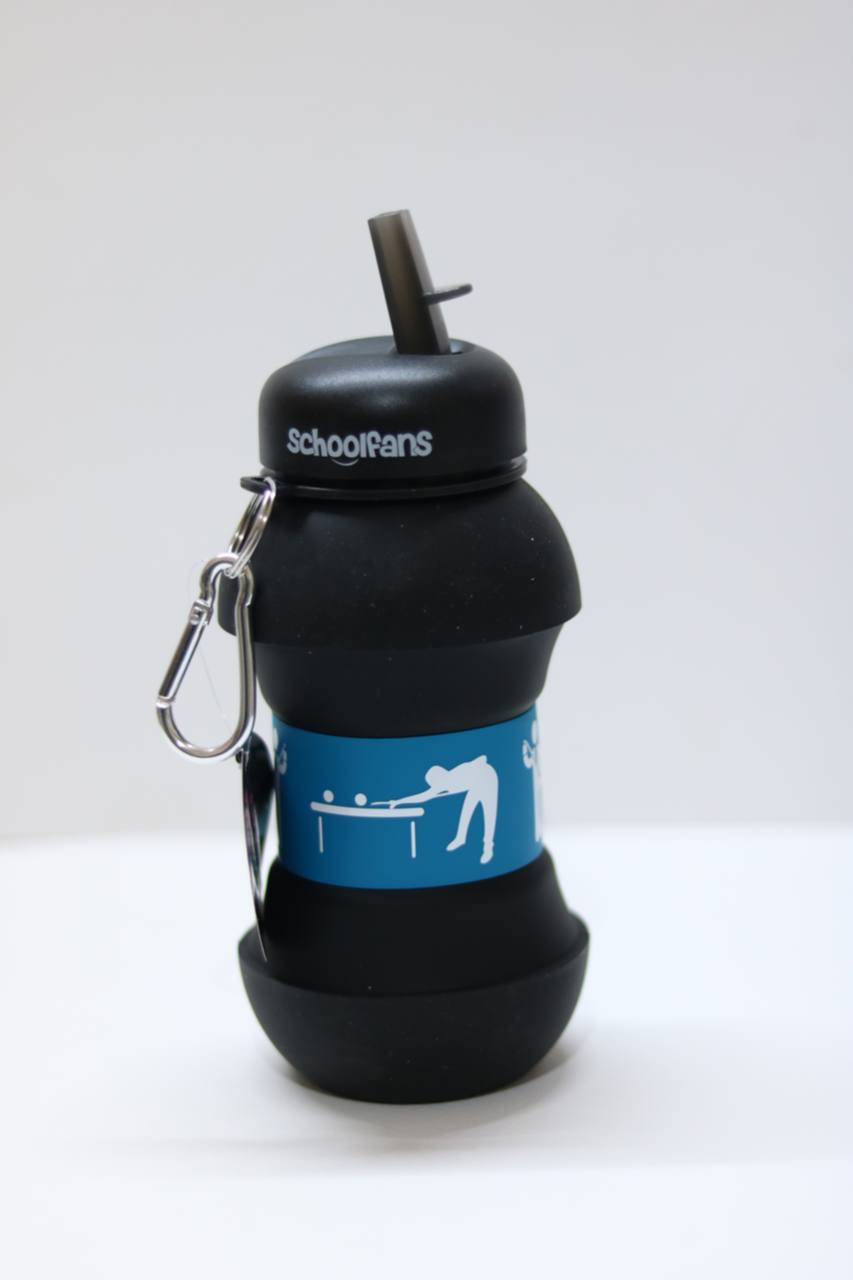 قمقمه سیلیکونی طرح توپ ۵۵۰ میلی‌لیتری با درپوش سفید