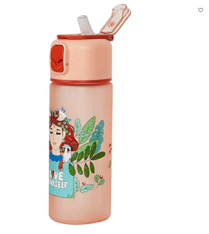 قمقمه ورزشی و قابل حمل کودک با بند و درب تک‌کلیک