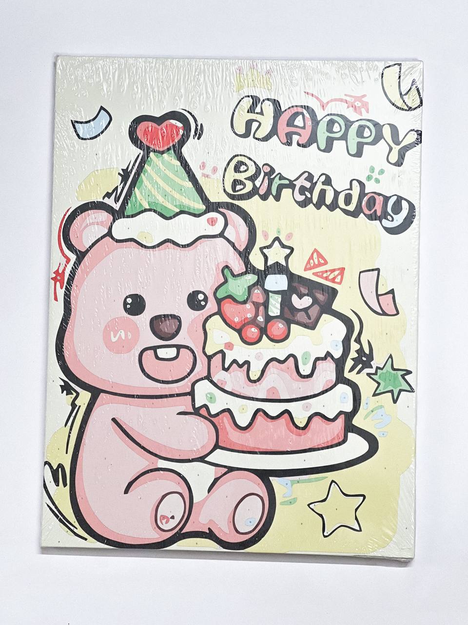 رنگ آمیزی با اعداد بومی 30 در40-طرح تولد- 1000845