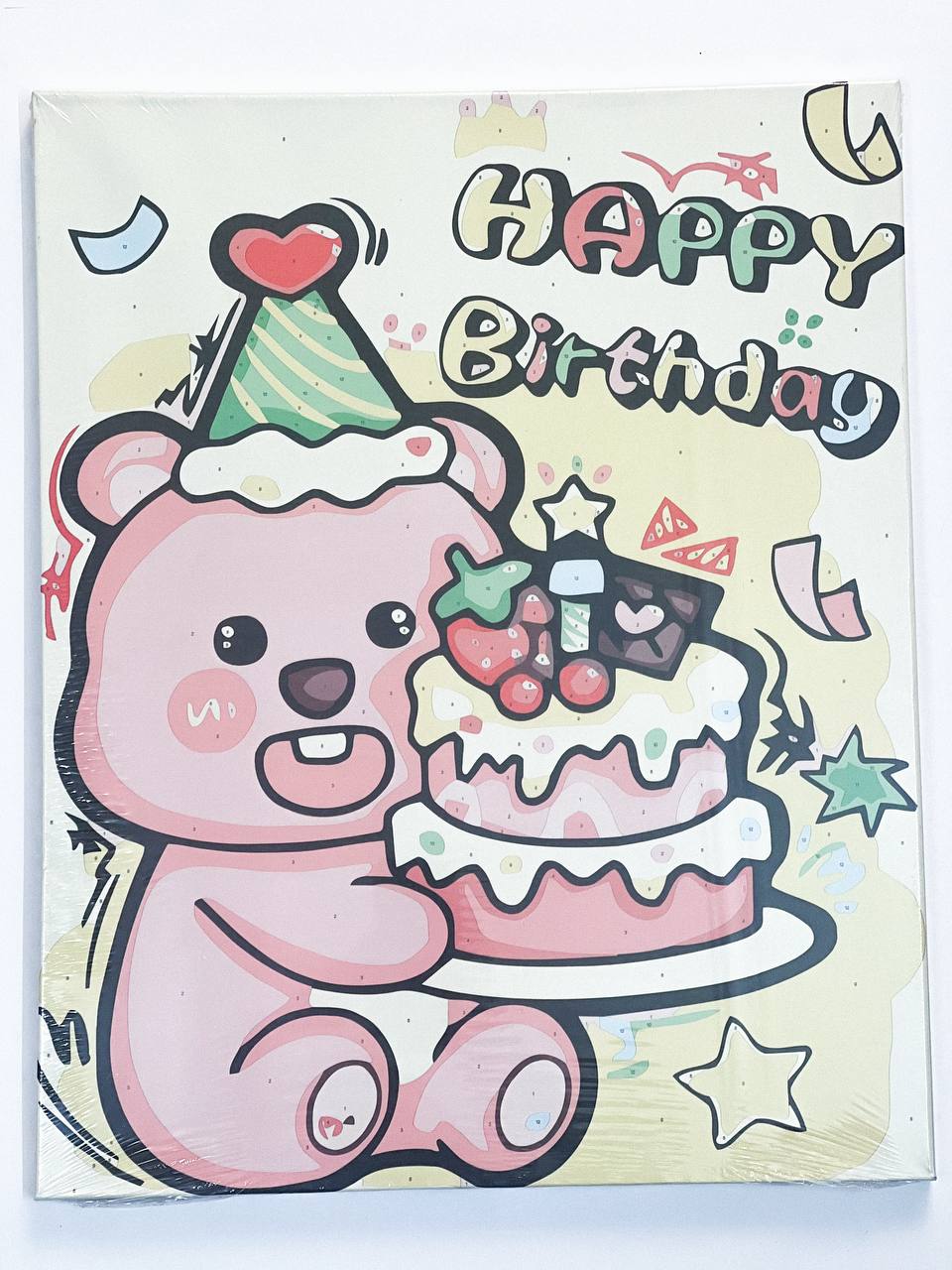 رنگ آمیزی با اعداد بومی40 در50-طرح تولد