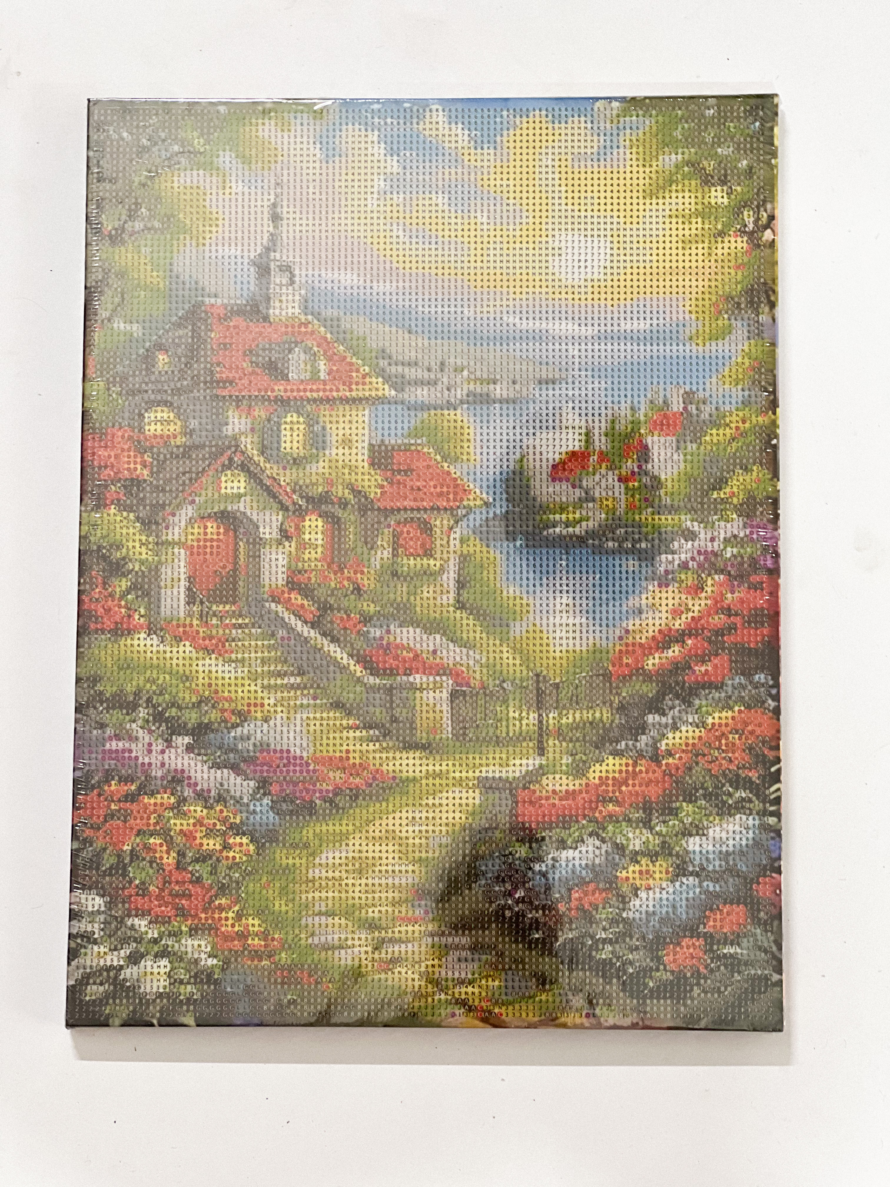 نقاشی الماسی بوم بزرگسال 30 * 40 - کلبه طبیعت - 1000801