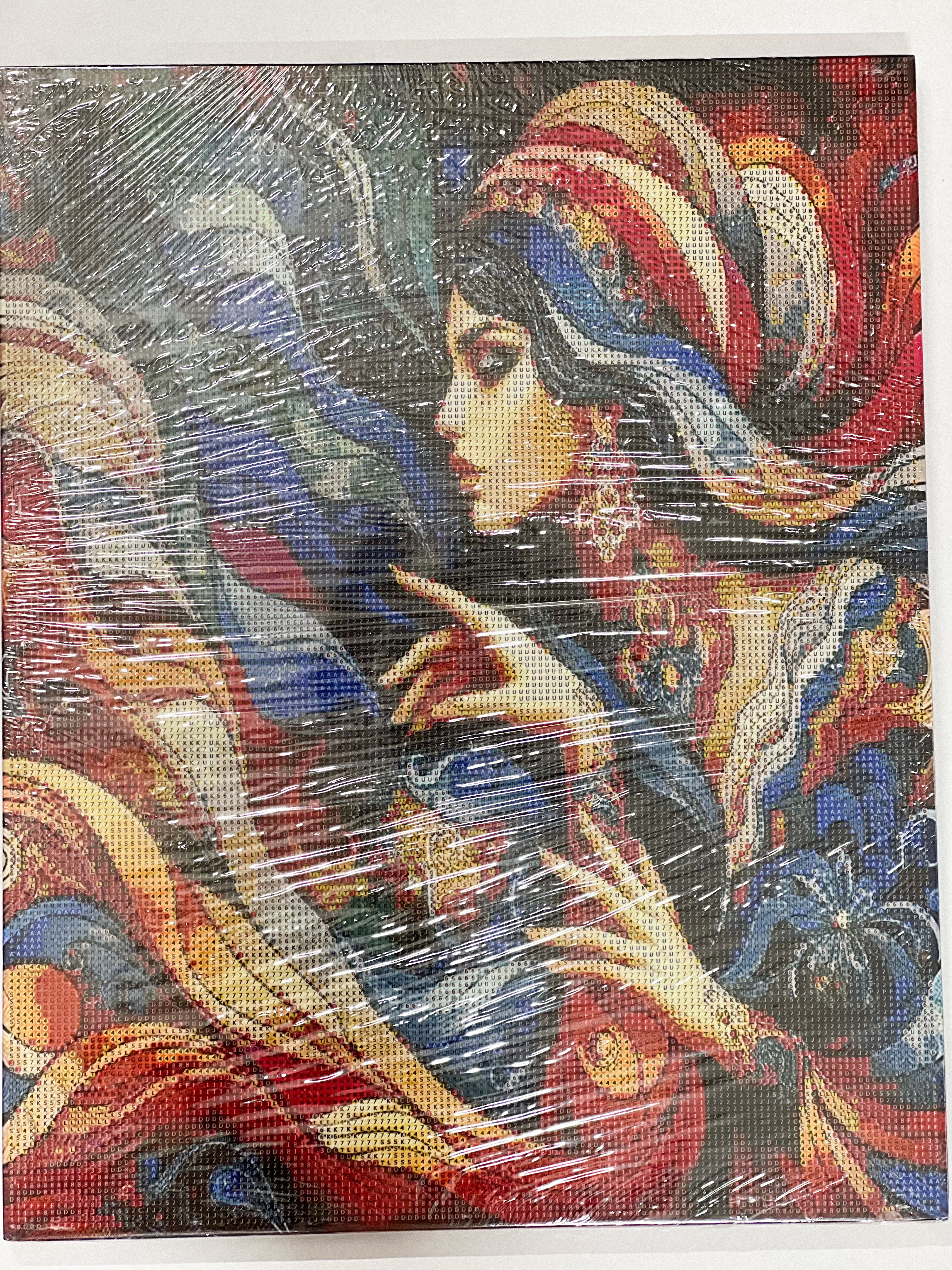 بوم نقاشی الماسی سایز 40*50 - طرح مینیاتوری زن - 1000844
