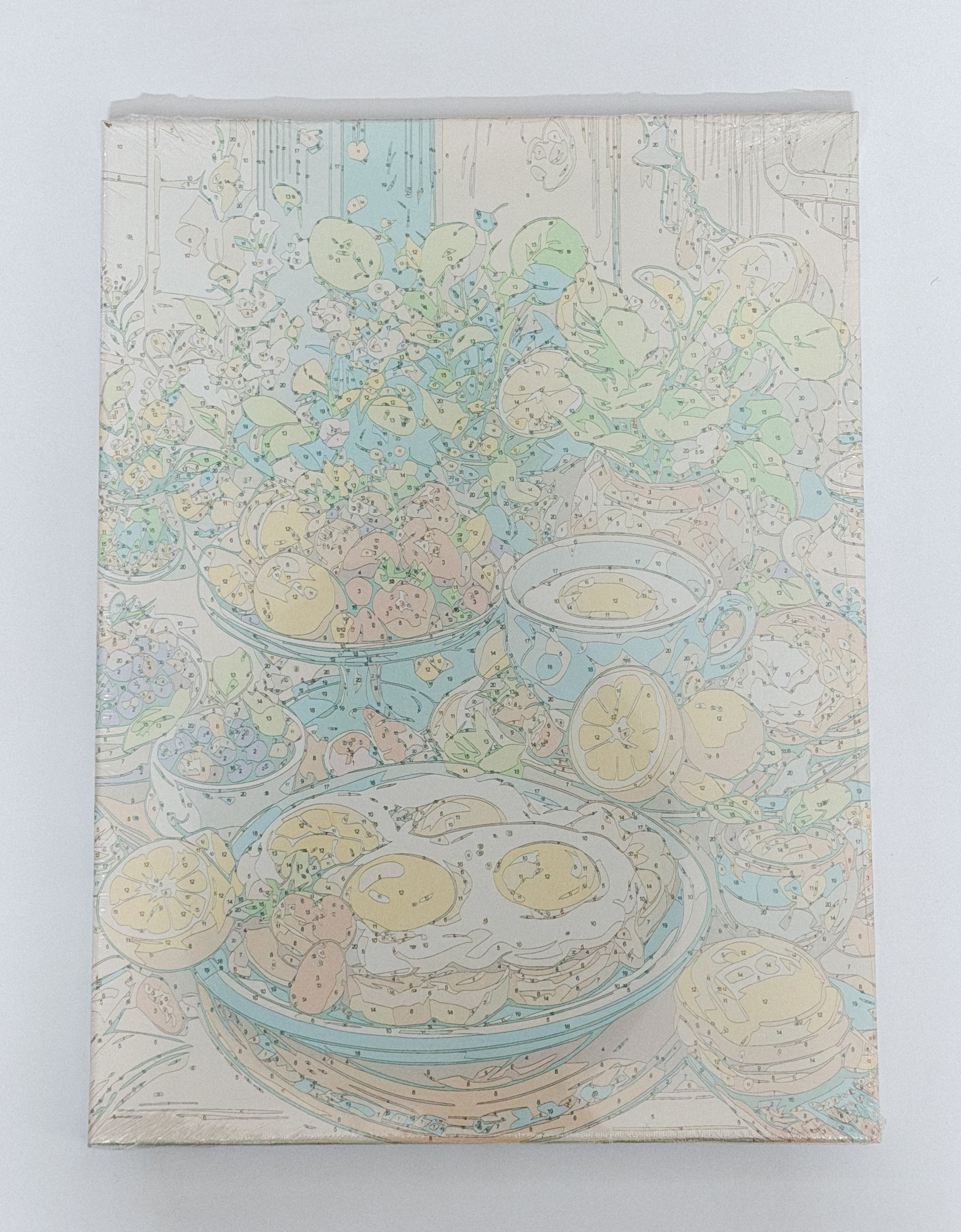 رنگ آمیزی با اعداد بومی 30 در40-طرح صبحونه-1000926