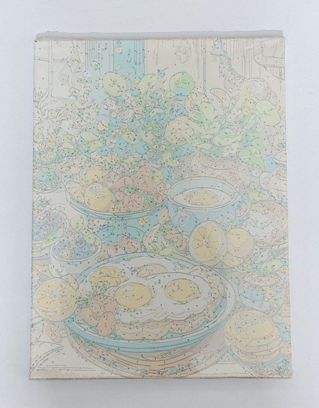رنگ آمیزی با اعداد بومی 30 در40-طرح صبحونه-1000926